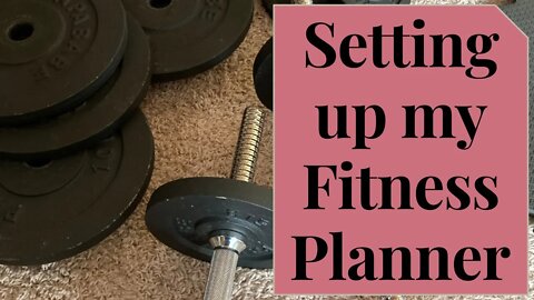 Wellness & fitness planner set up