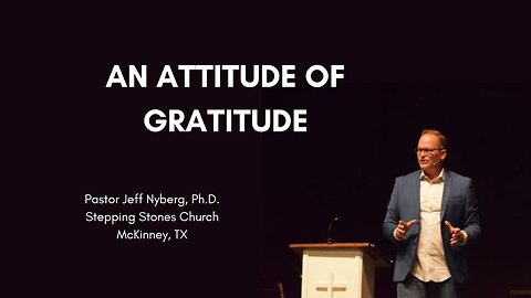 An Attitude of Gratitude