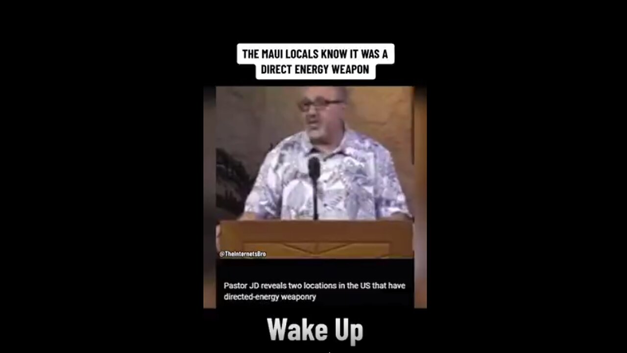 MAUI LOCALS KNOW IT WAS DEW THAT CAUSED THE FIRES!