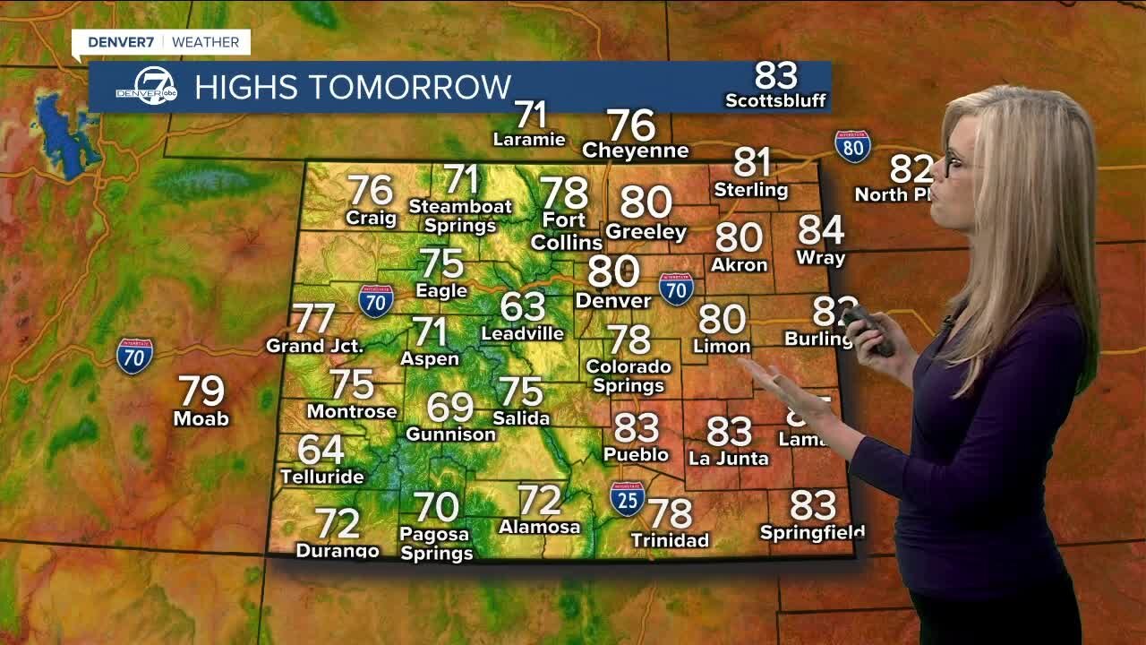 Lovely fall temps the next few days