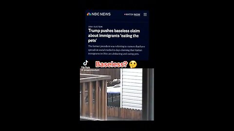 Trump pushes blameless camp claim about immigrants eating pets? Not true