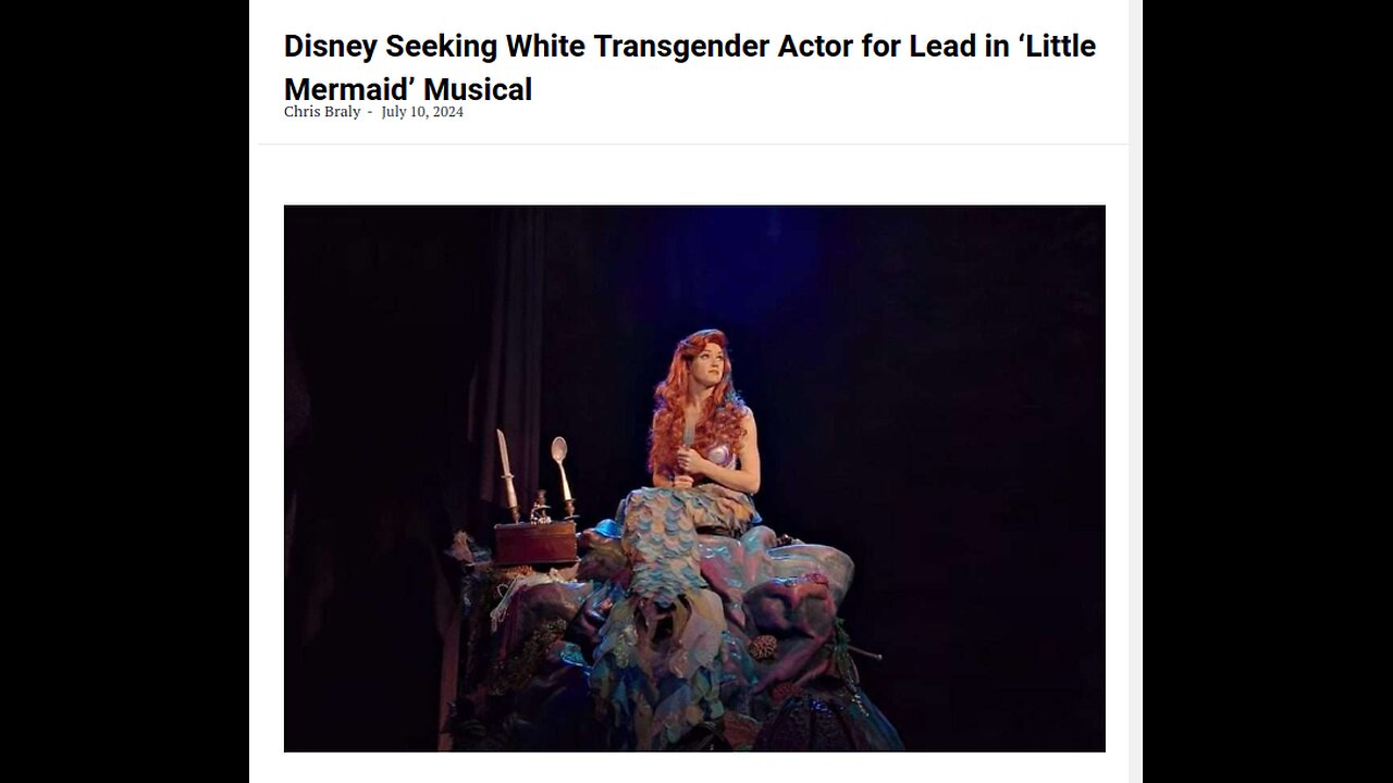 Disney Now Wants a Transgender Little Mermaid