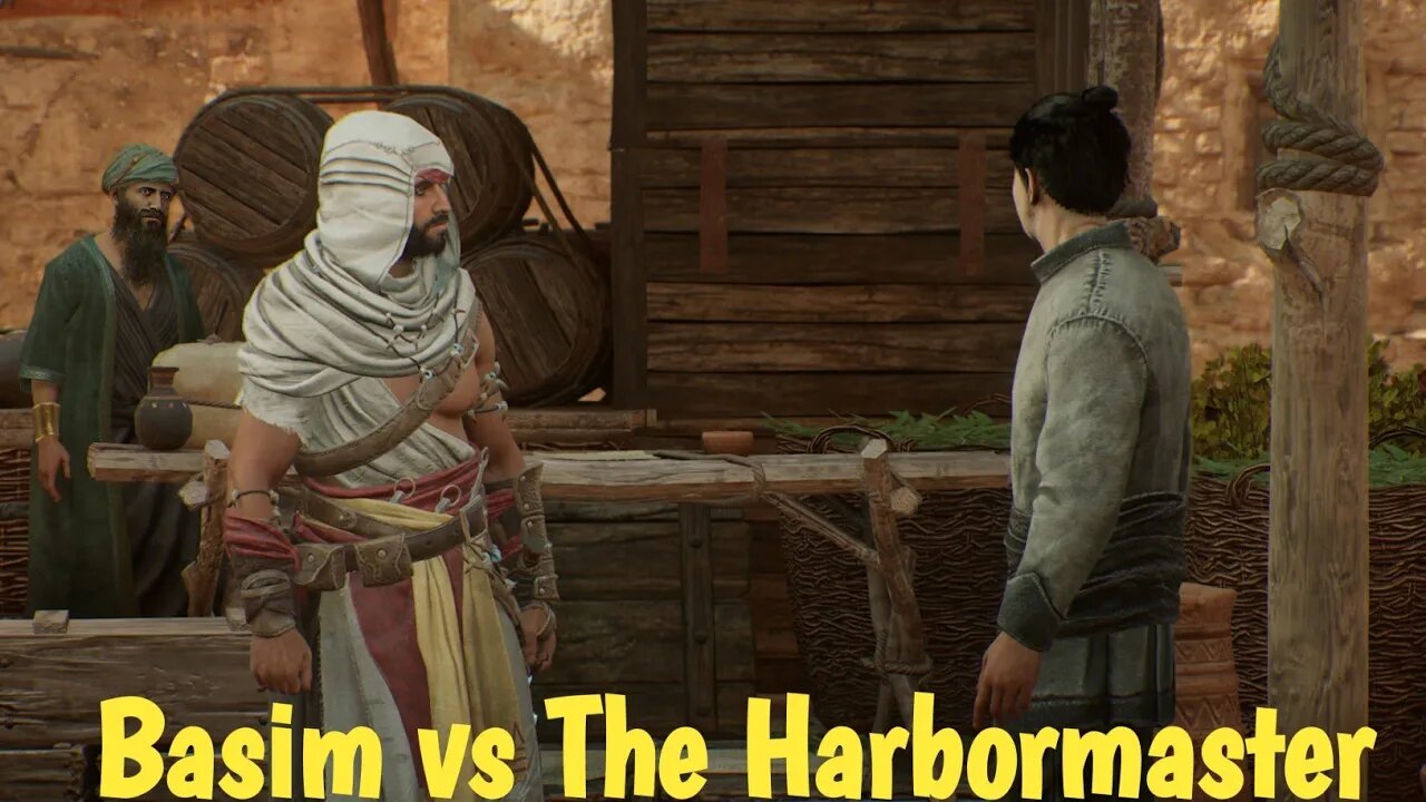 Basim assassinates The Harbormaster