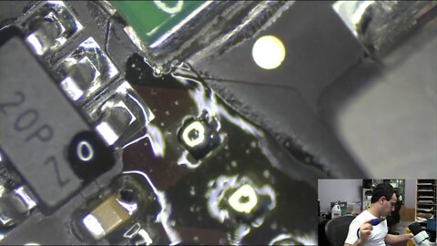 Don't plug burned liquid damaged LCD cables back into fixed Macbook logic boards!