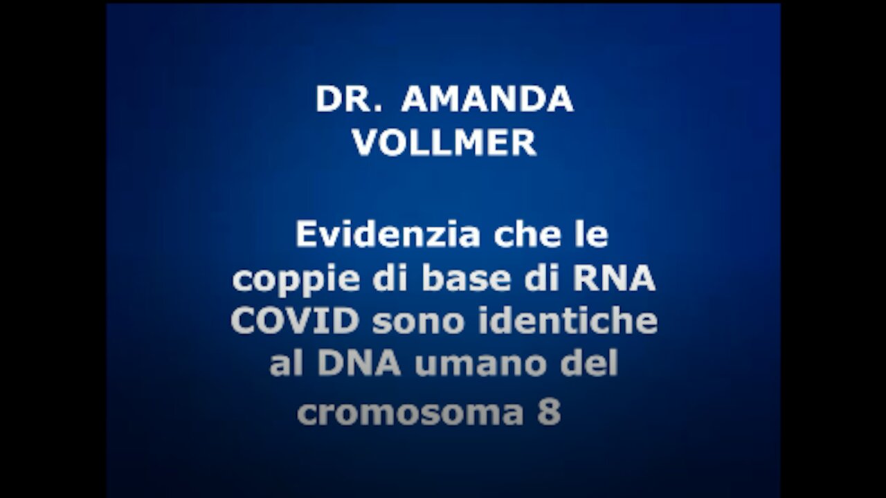 Bombshell evidenzia che le coppie di basi di RNA COVID sono identiche al DNA umano del cromosoma 8