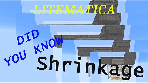 Minecraft Litematica (Did You Know) Quick Selection
