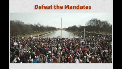 "Defeat the Mandates" Rally in DC from the Washington Monument to the Lincoln Memorial..