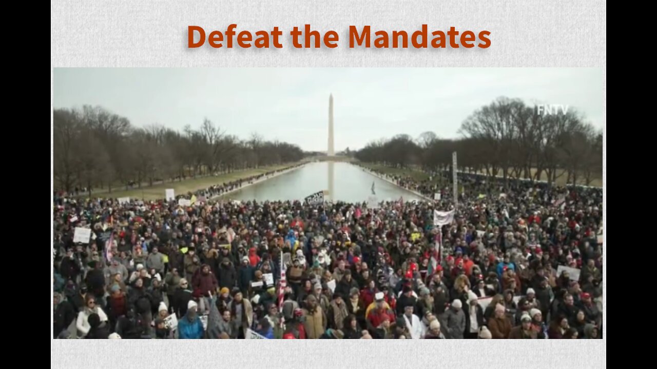 "Defeat the Mandates" Rally in DC from the Washington Monument to the Lincoln Memorial..