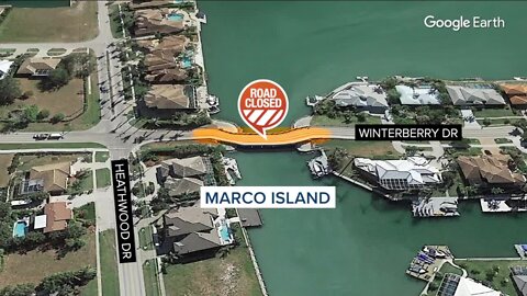 West Winterberry Bridge on Marco Island Closed Until Further Notice
