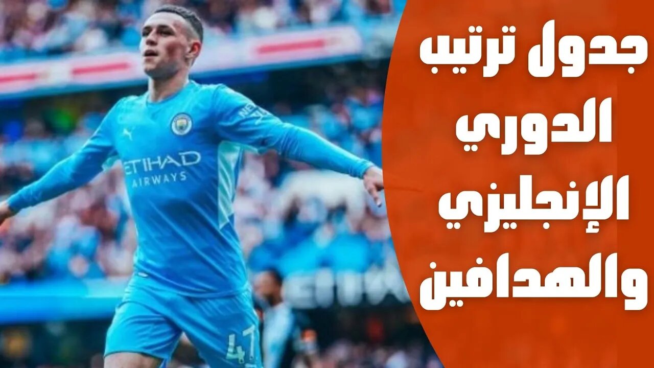 🔴 جدول ترتيب الدوري الإنجليزي والهدافين بعد فوز السيتي الكاسح على نيوكاسل