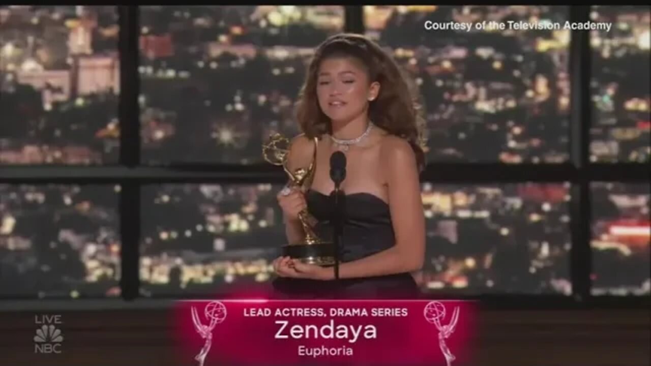 Video: Zendaya becomes the youngest two-time Emmy Award-winner