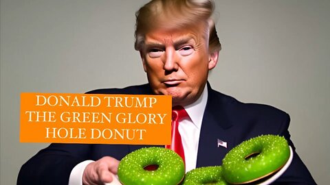 DONALD TRUMP GREEN DONUT #donaldtrump #trump #trumpfans