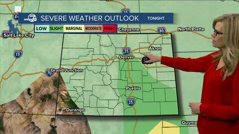 Slight threat of hail, strong storms in Denver metro Thursday afternoon