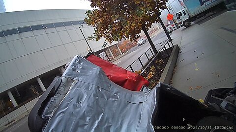 She thought I I ran him over on the sidewalk