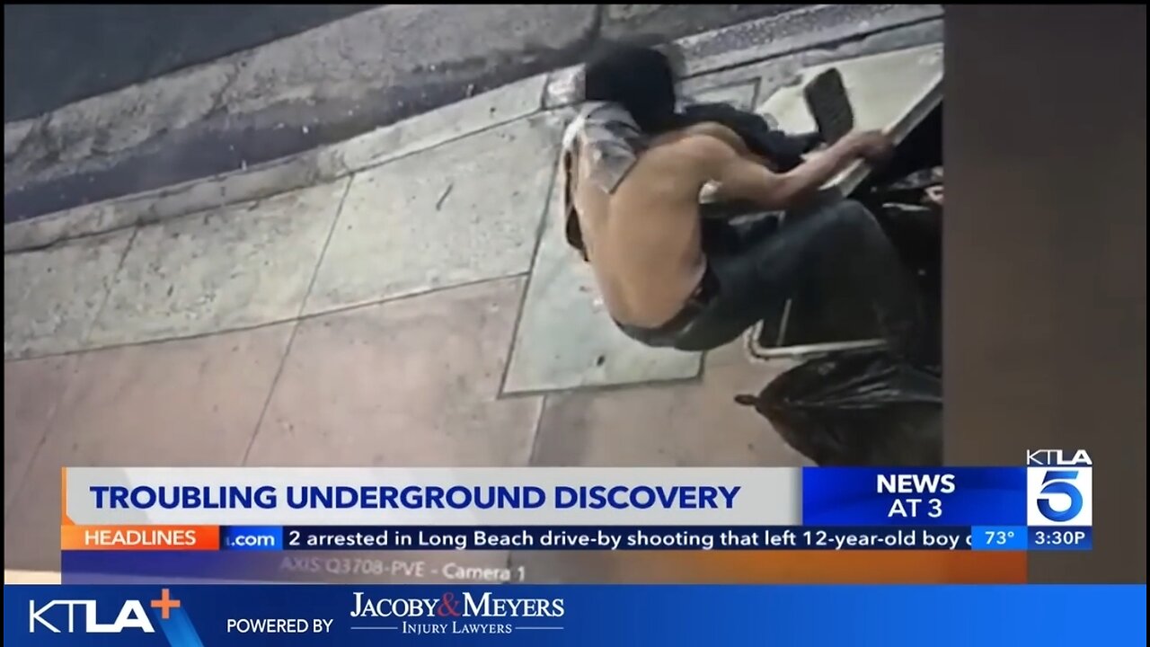 Homeless Man Found Living In Underground Utility Vault Outside LA Museum