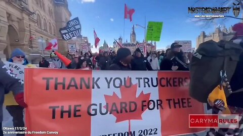Ottawa 17 Février 2024 deuxième anniversaire de la fin du Freedom Convoy
