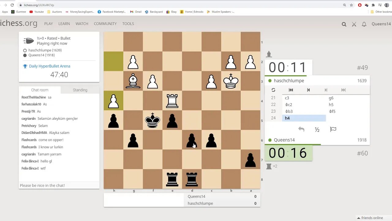 30 sec chess 44 out of 354 players