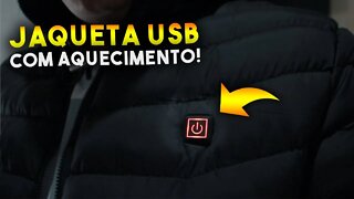 Jaqueta com AQUECIMENTO ELÉTRICO do ALIEXPRESS - Realmente esquenta? Unboxing e todos os detalhes