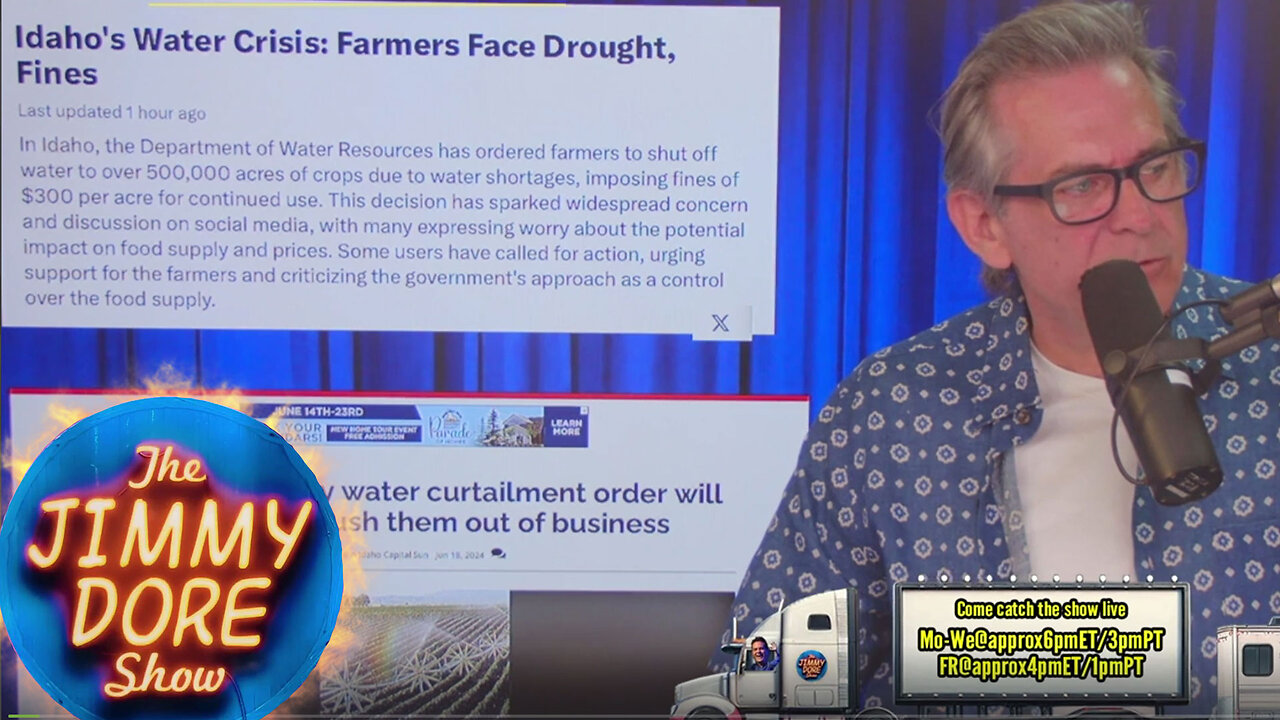 Idaho's water crisis caused intentionally?▮The Jimmy Dore Show