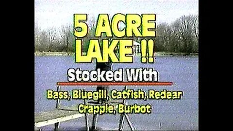 April 1996 - The Boondocks Fishing Lake Opens in Indiana