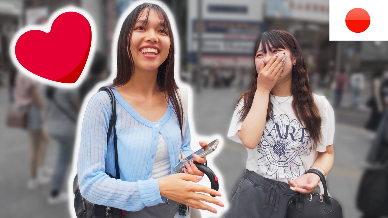 Sticking Hearts On Japanese Girls In Osaka | Original Prank