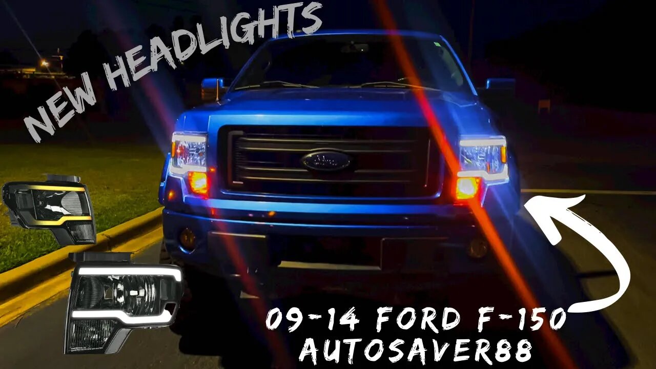 New headlights for the [BR]OVERLANDER. F-150 headlight upgrade from AUTOSAVER88 + h13 conversion