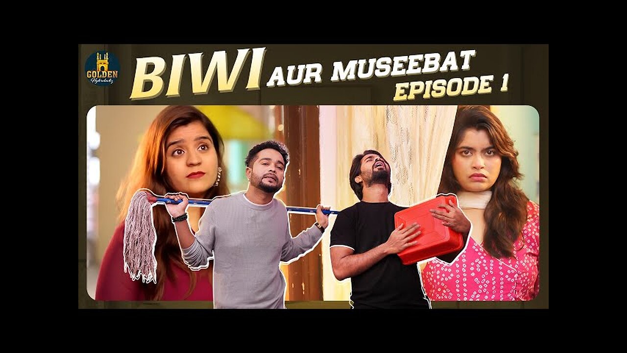 Biwi Aur Museebat | Hyderabadi Family Drama Comedy | Couple Comedy Video | Golden Hyderabadiz