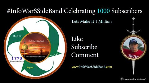 #InfoWarSSideBand Celebrating 1000 Subscribers #ProudlyBannedByYoutube