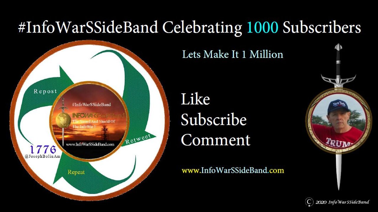 #InfoWarSSideBand Celebrating 1000 Subscribers #ProudlyBannedByYoutube