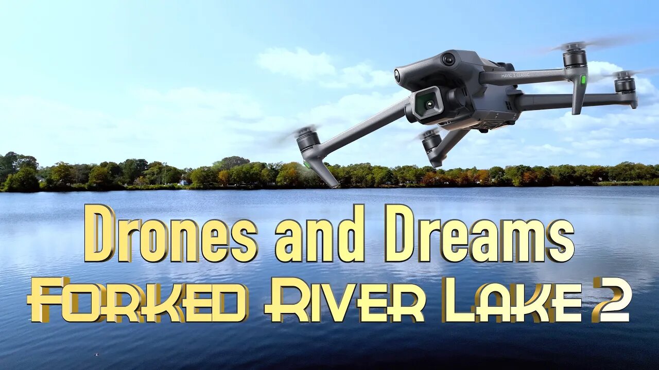 Hidden Gem Revealed: A Drone's Perspective on Forked River Lake #2 🏞️✈️ 4K