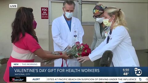 Appreciation for health care workers on Valentine's Day