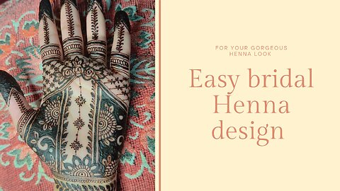 Easy bridal Henna design