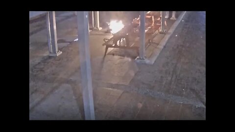 Man tries to set sleeping homeless woman on fire