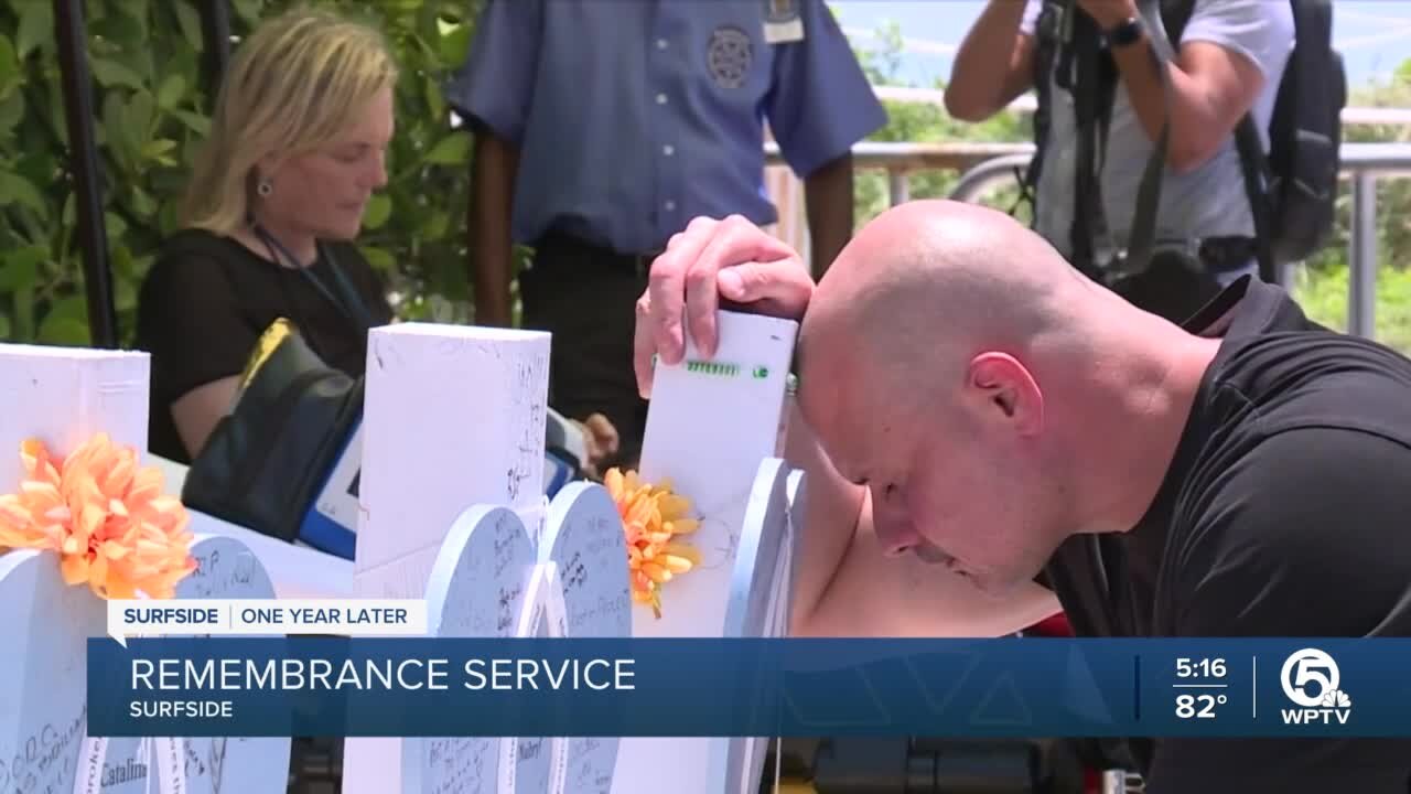 Memorial service in Surfside