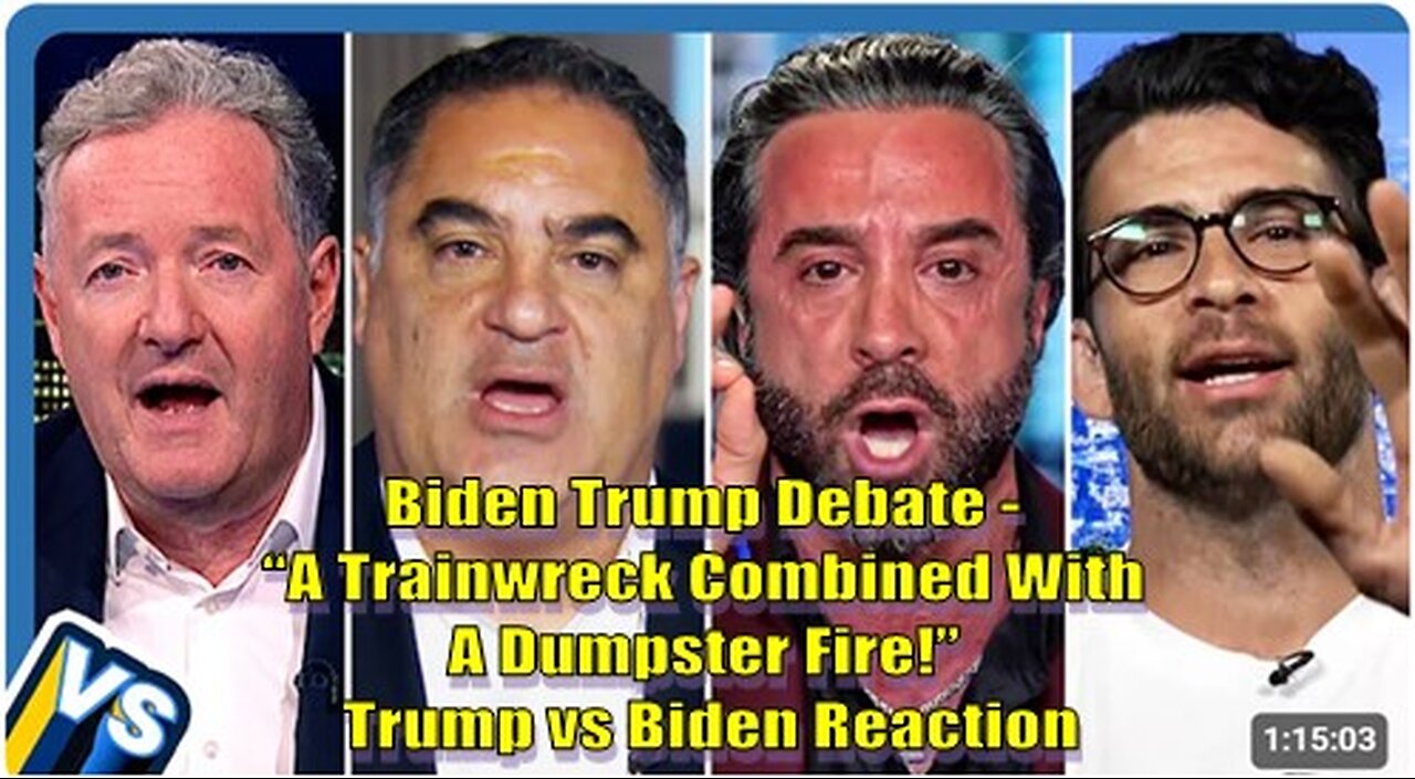 “A Trainwreck Combined With A Dumpster Fire!” Trump vs Biden Reaction