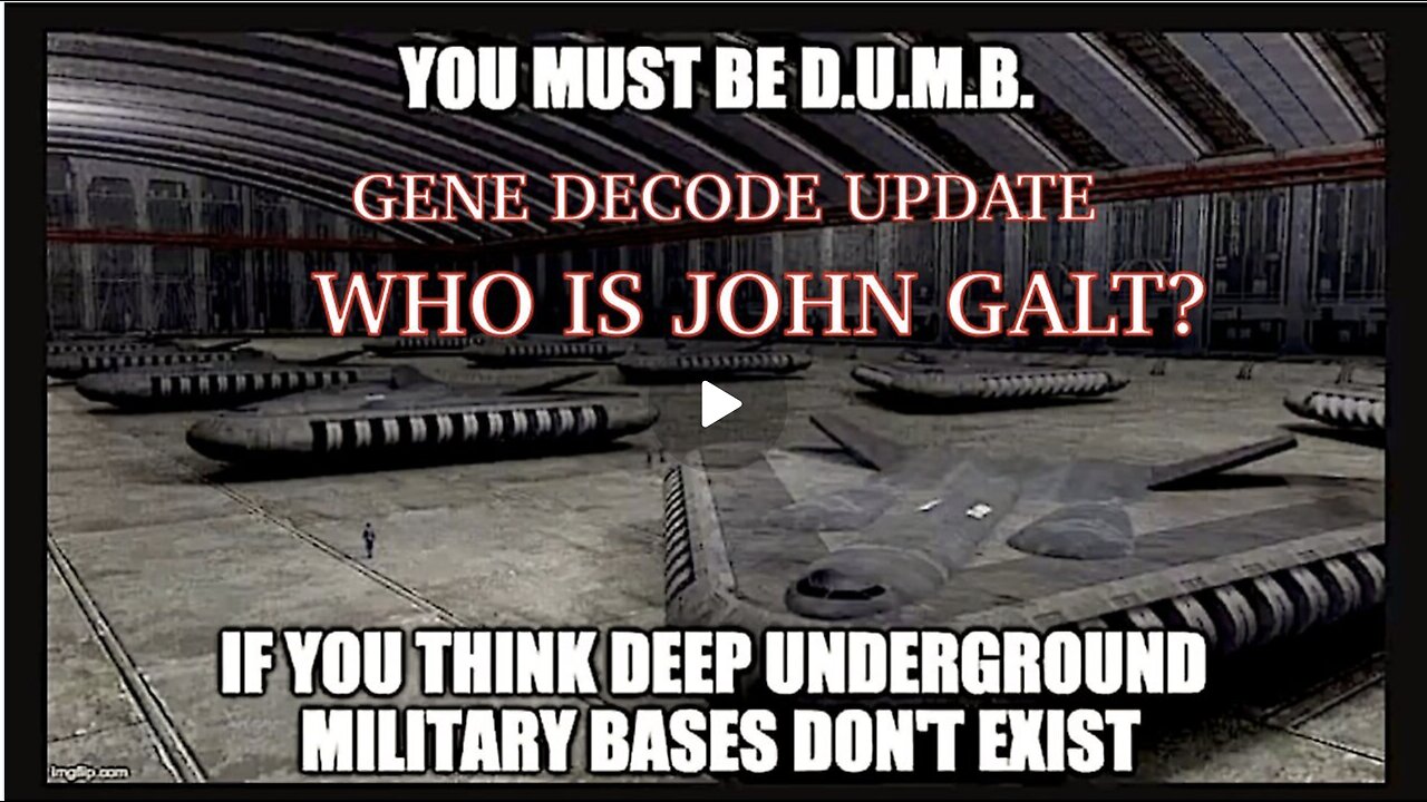 Gene Decode HUGE Intel: "Deep Underground Military Bases & The Great Awakening" TY JGANON, SGANON