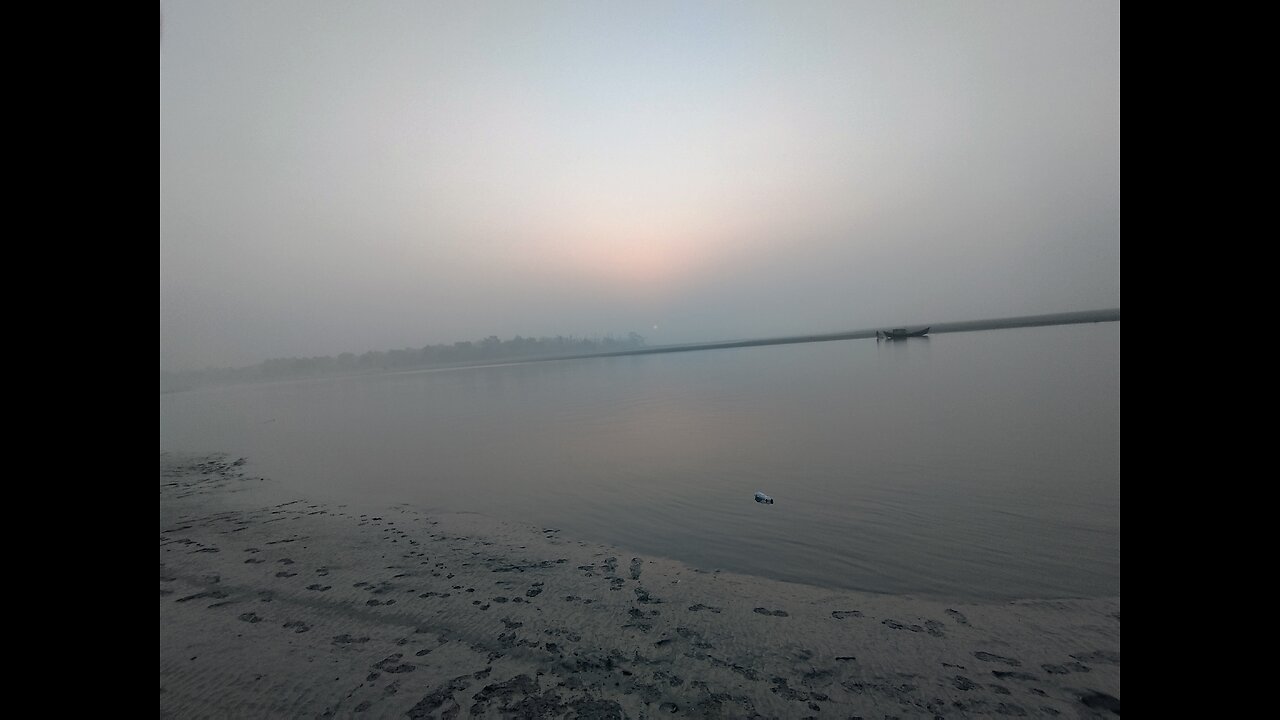 sun set time Sea beach in Bangladesh