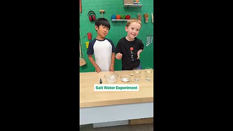 Salt water experiment