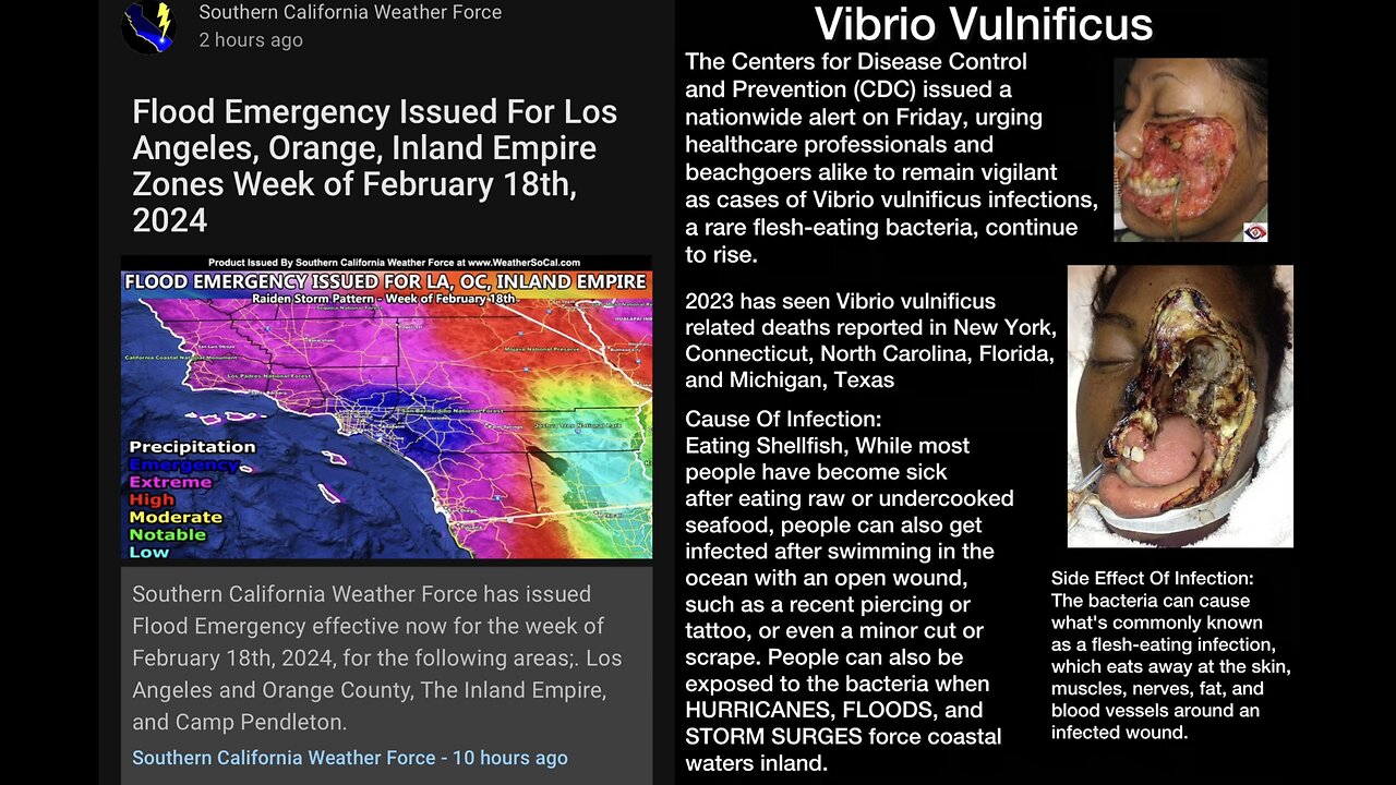 These Natural Disasters Carry Flesh-Eating-Pestilence’s‼️👀