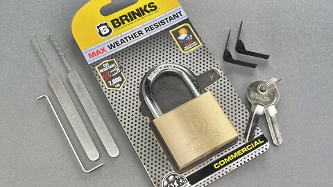 [1345] Opened 3 Ways: Brinks “Commercial” Padlock (Model 671-50001)