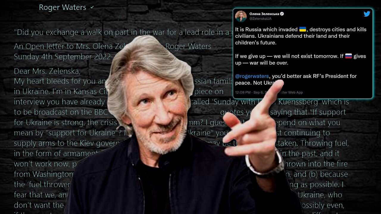 Roger Waters Open Letter To Olena Zelenska SNUBBED!