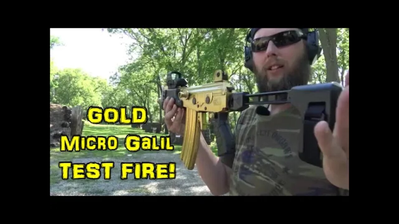 Ikon Weapons GOLD Micro Galil Test Fire!