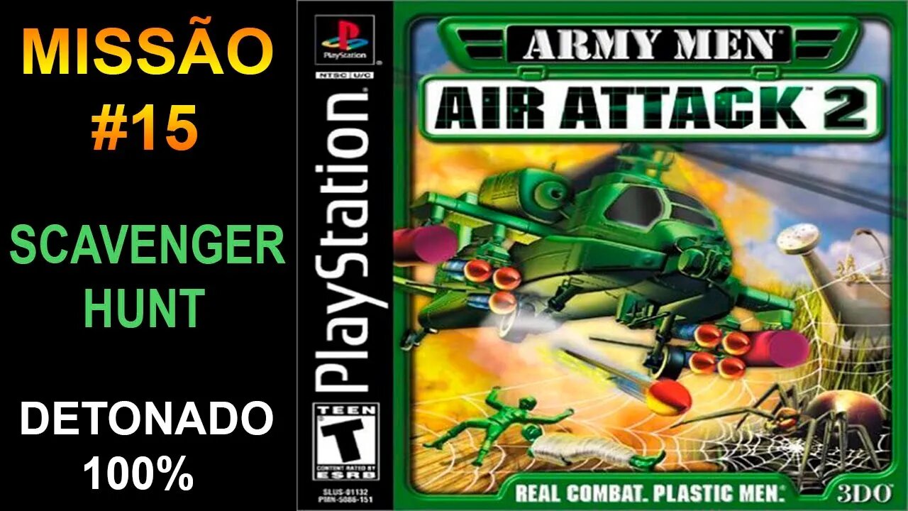 [PS1] - Army Men: Air Attack 2 - [Missão 15 - Scavenger Hunt] - Detonado 100% - 1440p