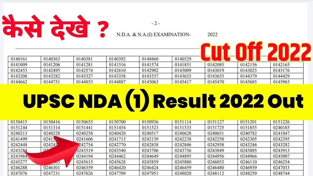 NDA RESULT OUT || NDA 1 2022 RESULT || NDA 2022 cut off