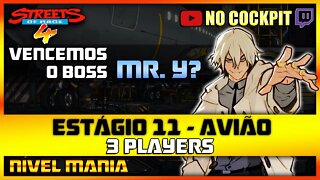 STREETS OF RAGE 4 | ESTÁGIO 11 AVIÃO | NÍVEL MANIA 3 PLAYERS SOR4