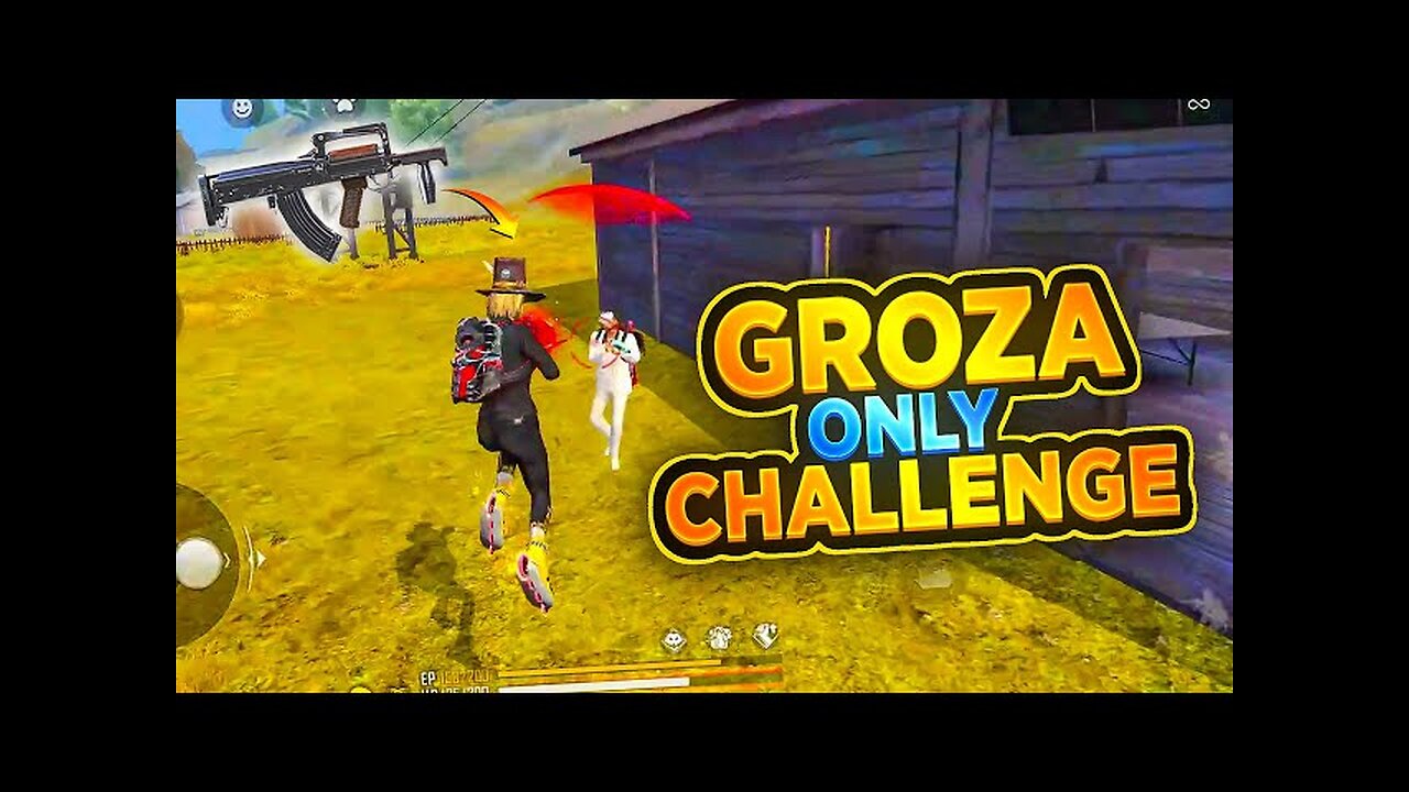 GROZA GUN CHALLANGE Solo Vs Squad Full Gameplay | Samsung A32 📲 FreeFire