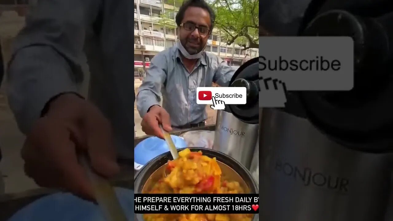 Hardworking Man selling Thali on cycle at just โน40/- share this and support him as much as you can๐๐