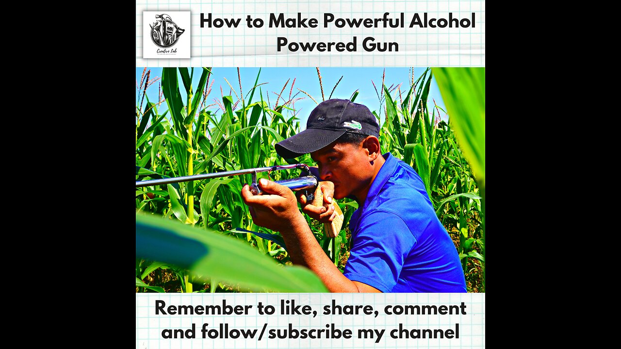 How to Make Powerful Alcohol Powered Gun | How to Make Alcohol Gun Easy Tutorial