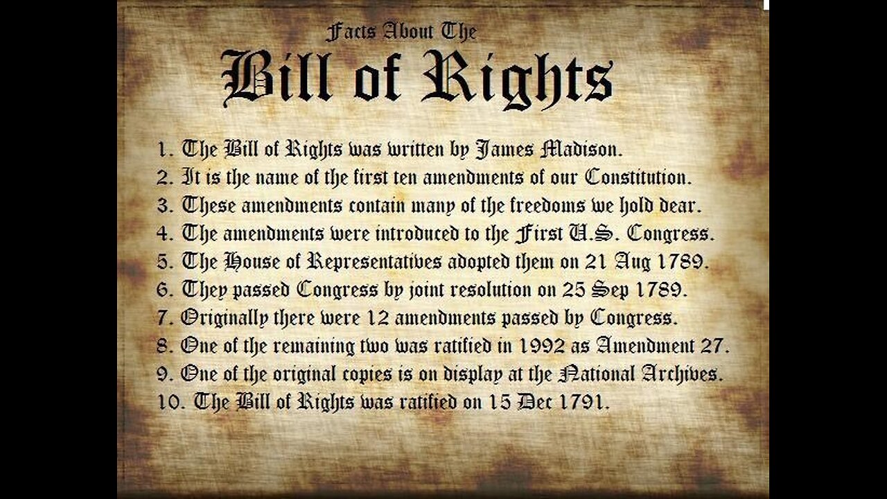 The Bill of Rights: A Refresher