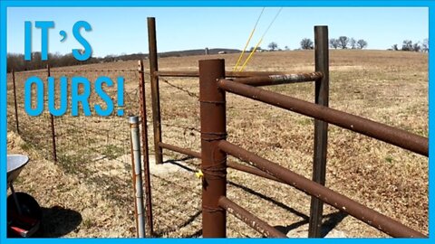 Buy Dirt | Installing Perimeter Fence On Our New Land! | Part 1